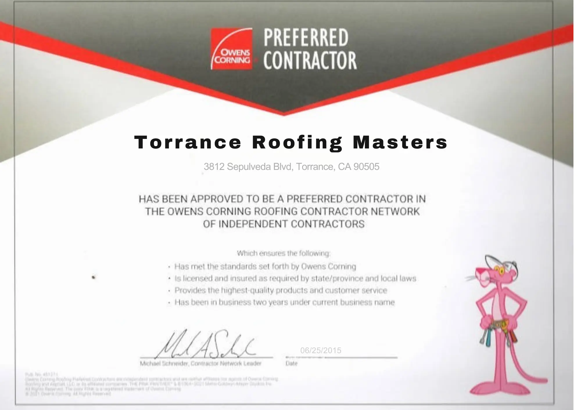 Torrance Roofing Masters - Owens Corning preferred contractor in Torrance, CA.